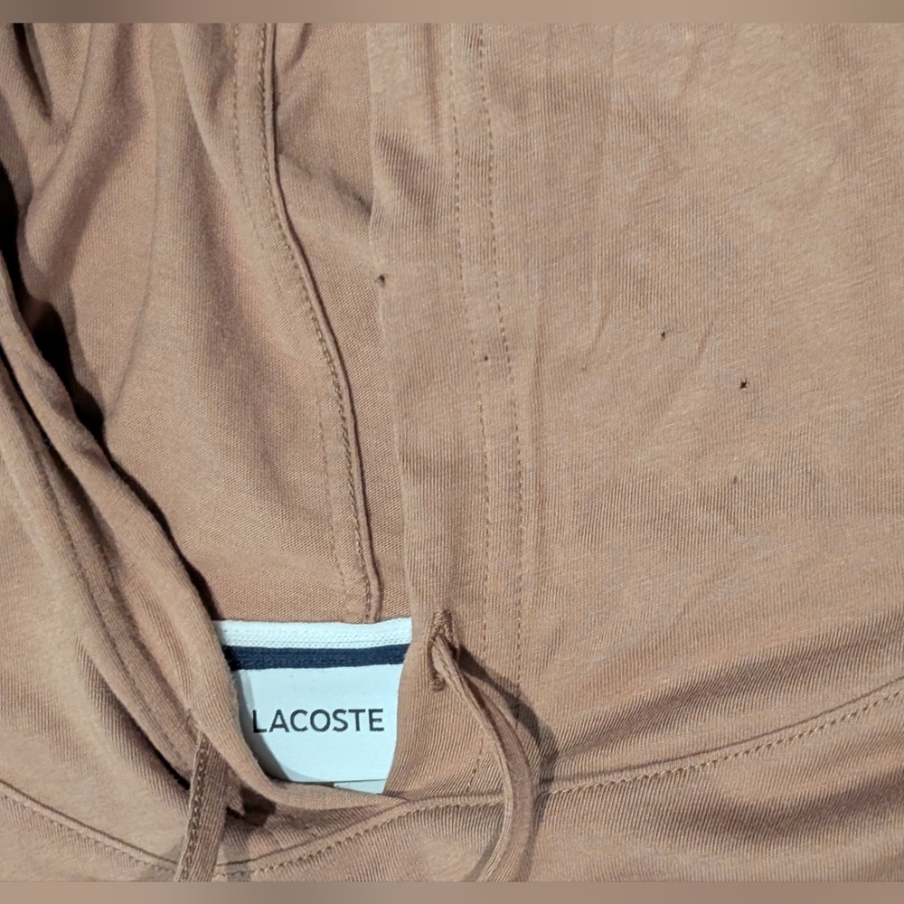 NWT- Lacoste 4XLT Khaki Hoodie Shirt - Picture 9 of 13